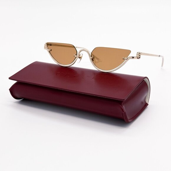 NEW GUCCI SUNGLASSES GOLD WOMEN CAT EYE EYEWEAR GUCCI GG1603S 002 main image 9